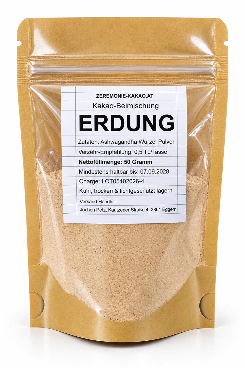 Kakao-Beimischung ERDUNG (Ashwagandha)