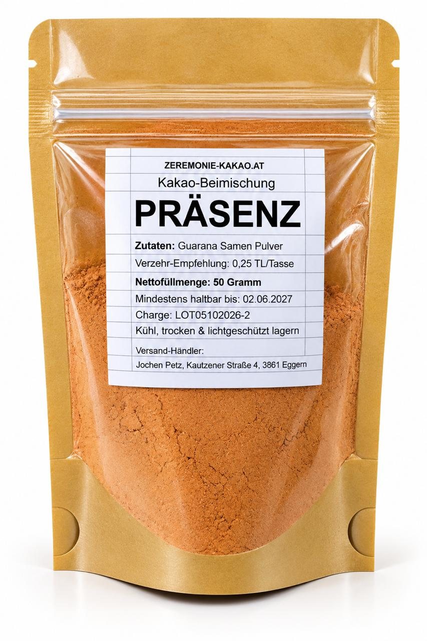 Kakao-Beimischung PRÄSENZ (Guarana)